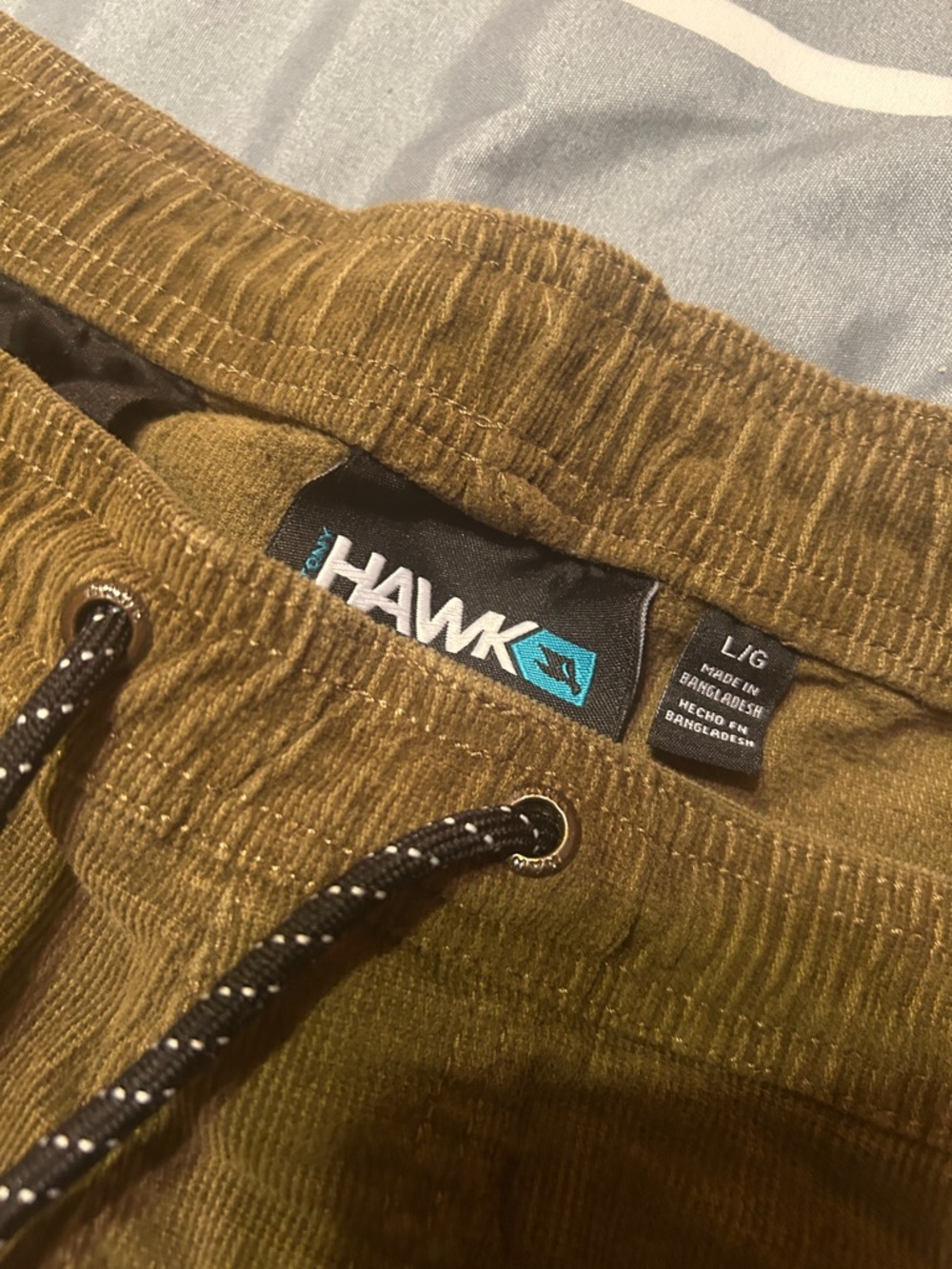 HAWK Men's Olive Green Corduroy Joggers